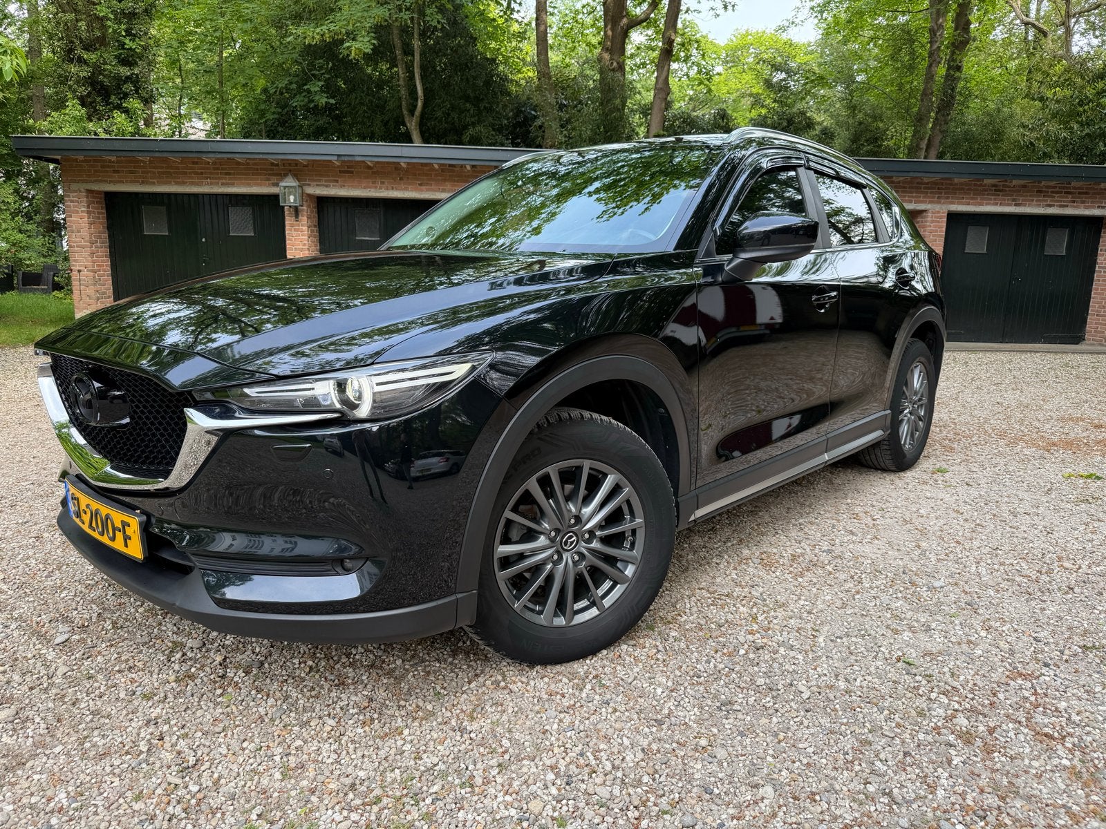 Mazda CX-5 2.0 Skyactiv-g 165pk 2WD Aut 2018 Zwart, Auto's, 164 pk, 4 cilinders, 2000 kg, Alcantara