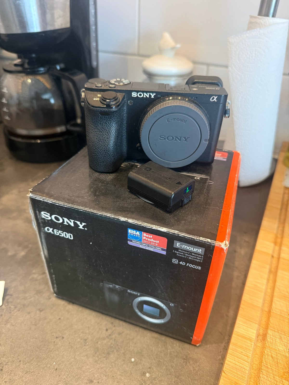 Sony A6500 Body - Systeemcamera, Gebruikt, Beeldstabilisatie, Ophalen of Verzenden, Accu