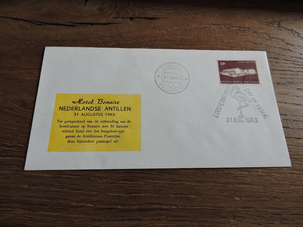 fdc nederlandse antillen E  26.4, Ophalen of Verzenden, Gestempeld