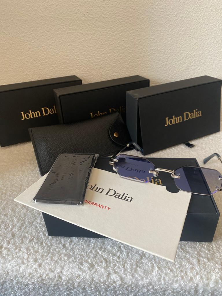 John dalia, Sieraden, Tassen en Uiterlijk, Zonnebrillen en Brillen | Heren, Ophalen of Verzenden, Zo goed als nieuw, Zwart, Overige merken