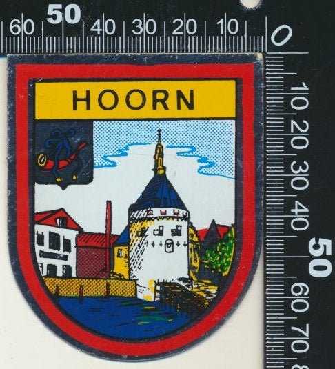 Sticker: Hoorn, Ophalen of Verzenden, Zo goed als nieuw, Bedrijf of Vereniging