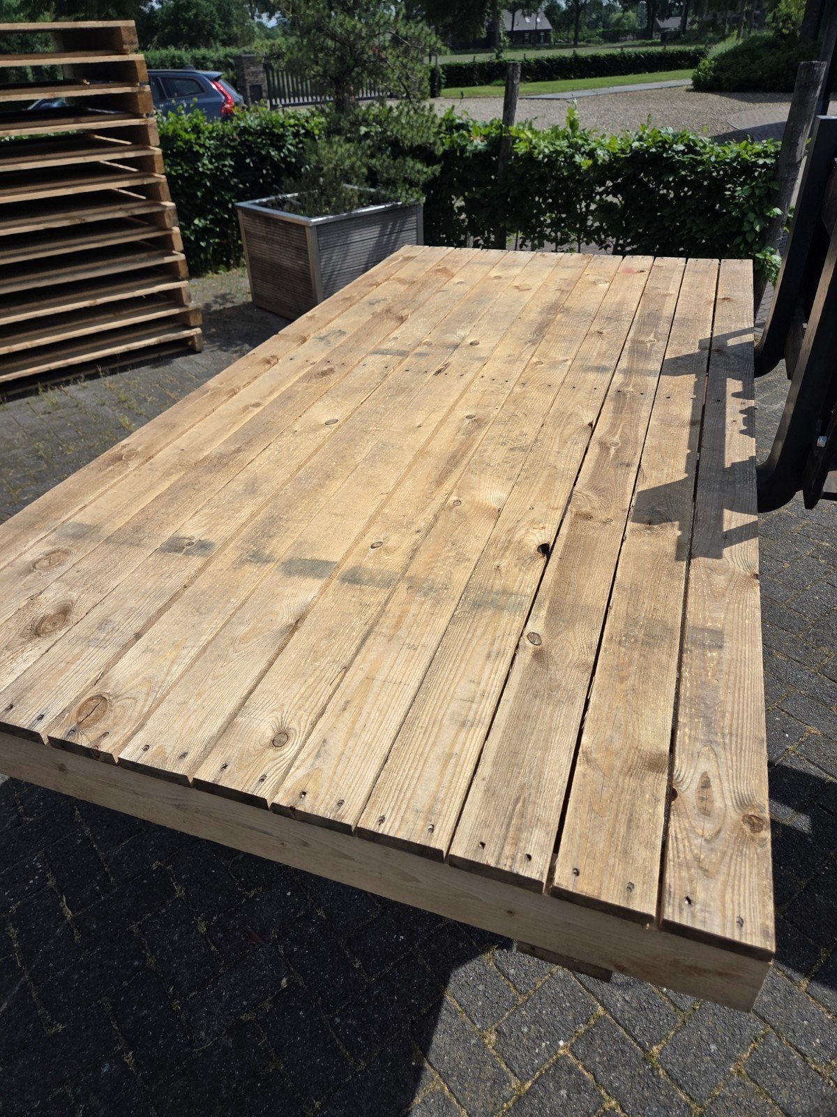 Dichte pallet 122x240.  13 stuks, Gebruikt, 25 tot 50 mm, Ophalen of Verzenden, 200 tot 250 cm