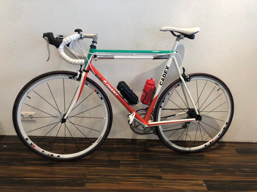 Giant Tricolore Custom Racefiets - Old Skool Stijl, Ophalen, 28 inch, Gebruikt, Aluminium