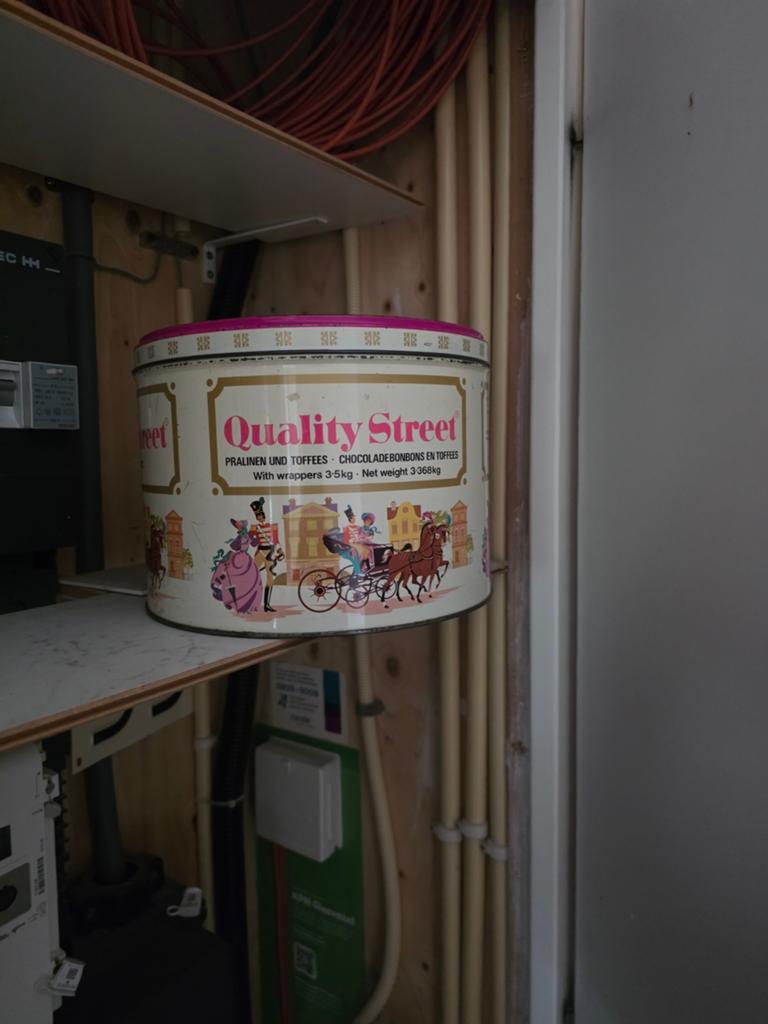 Grote Vintage Quality Street Blik - 3.5kg, Ophalen of Verzenden