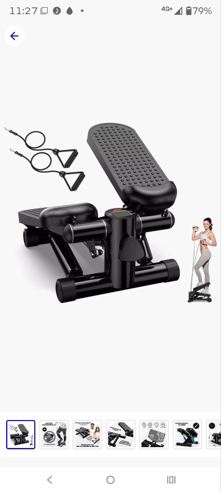 Mini Stepper met Weerstandsbanden - Compact & Effectief, Ophalen of Verzenden, Nieuw, Buik, Overige typen