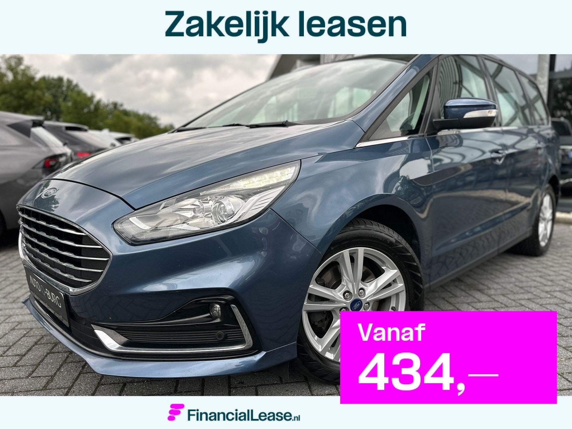 Ford Galaxy 2.5i HEV Titanium| Hybride | 7 Persoons | Stoel/, Dealer onderhouden, Gebruikt, 7 stoelen, Origineel Nederlands