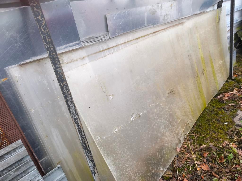 4x Hard Plastic Platen 240x100x1 cm, Doe-het-zelf en Verbouw, Platen en Panelen, Ophalen of Verzenden, Gebruikt