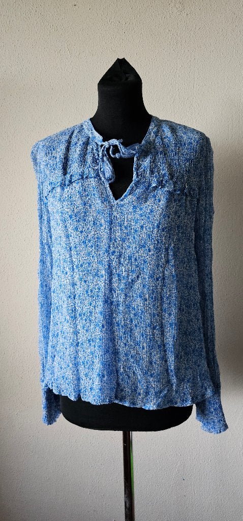 Moliin Blauwe Blouse Maat m (22725), Ophalen of Verzenden, Zo goed als nieuw, Maat 36 (S), Moliin