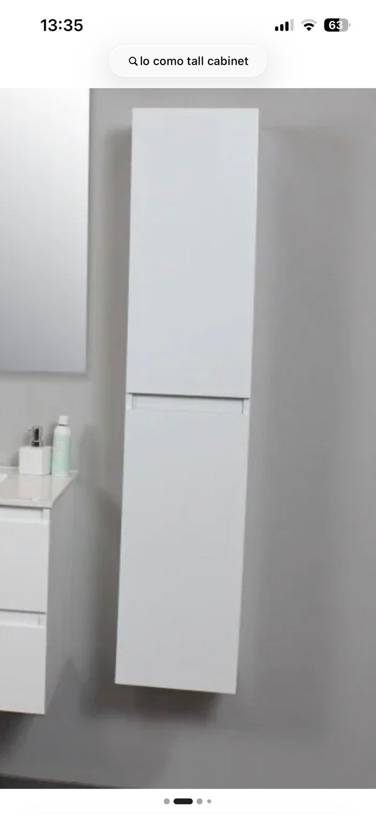 hoge  badkamer kast nieuw in verpakking, Huis en Inrichting, Ophalen, (Half)hoge kast, Minder dan 50 cm, Zo goed als nieuw