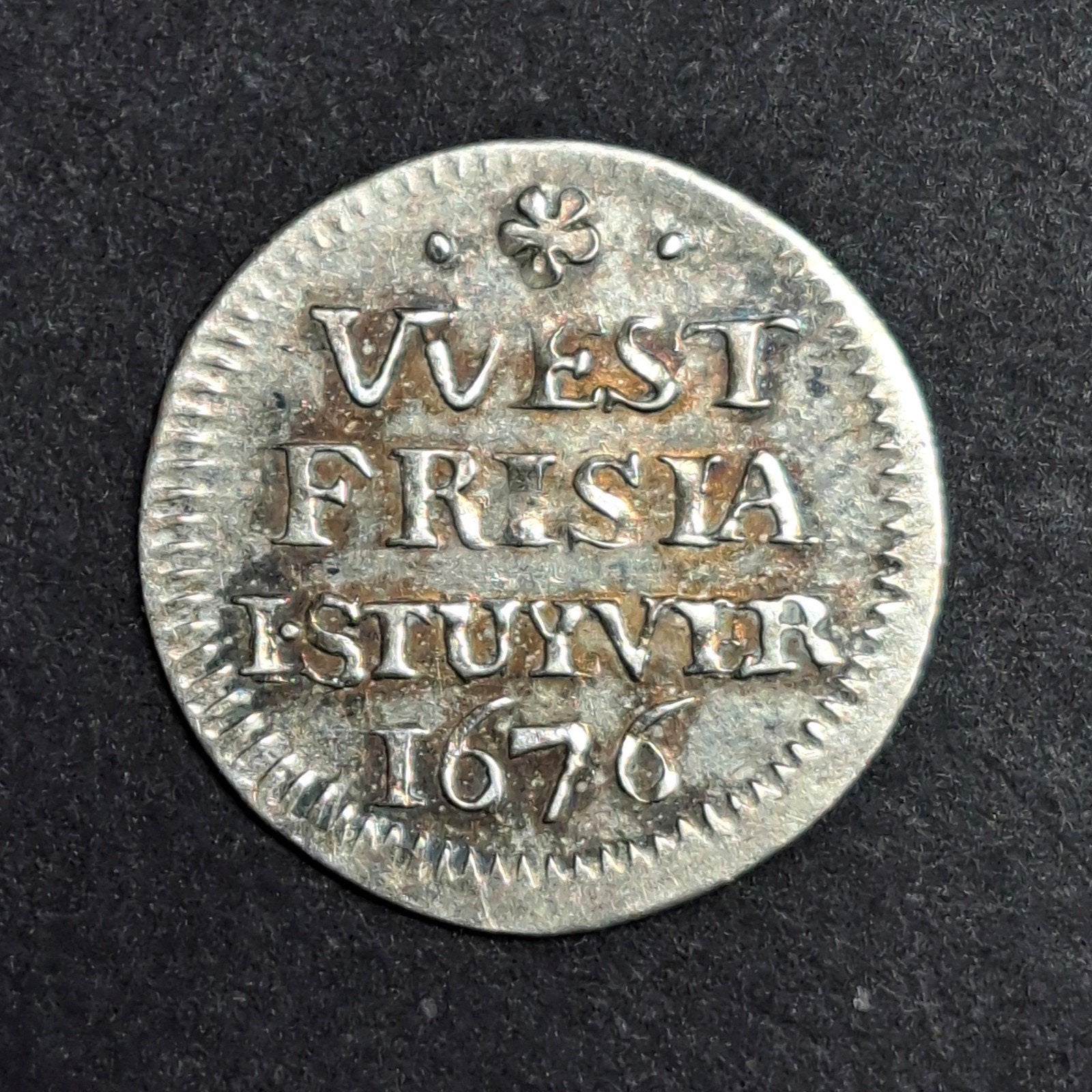 West-Friesland Enkhuizen 1 stuiver 1676, Vóór koninkrijk, Verzenden, Zilver, Overige waardes