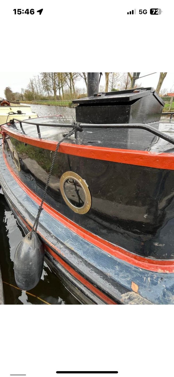 Stoere opduwer met 3 cil Ruston., Staal, Binnenboordmotor, Diesel, 1.00 - 1.50 meter