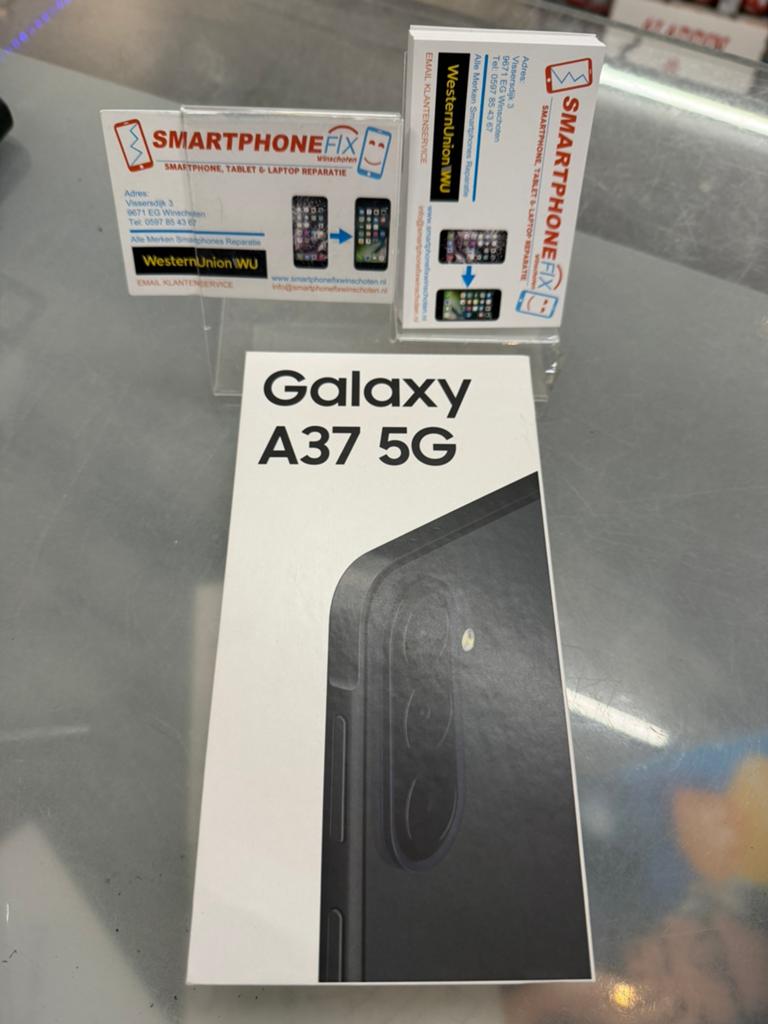 samsung galaxy a37 5g 128gb a.charcoal nieuw+2 jaar garantie, Samsung, Overige typen, Nieuw, Ophalen of Verzenden