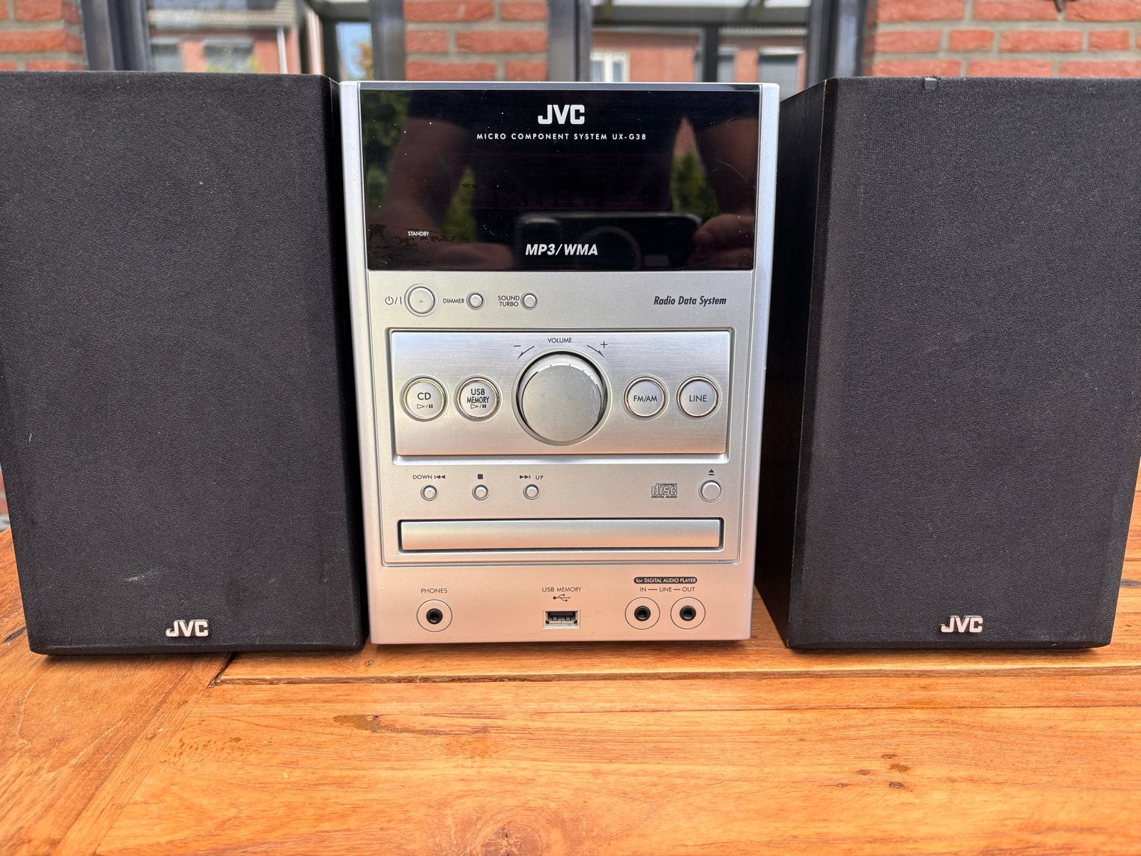 JVC Micro Component System UX-G38 met speakers, Gebruikt, JVC, Ophalen of Verzenden, Microset