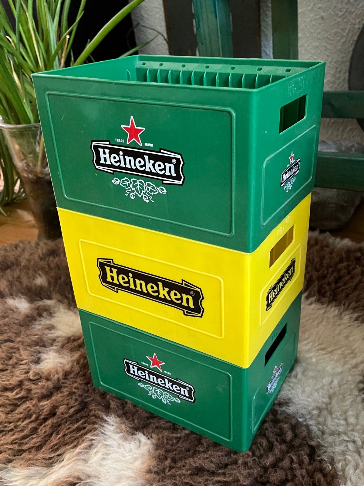 Heineken CD-opbergboxen (3 stuks) - Vintage verzamelobject, Vintage, Gebruikt, Meerkleurig, Kunststof
