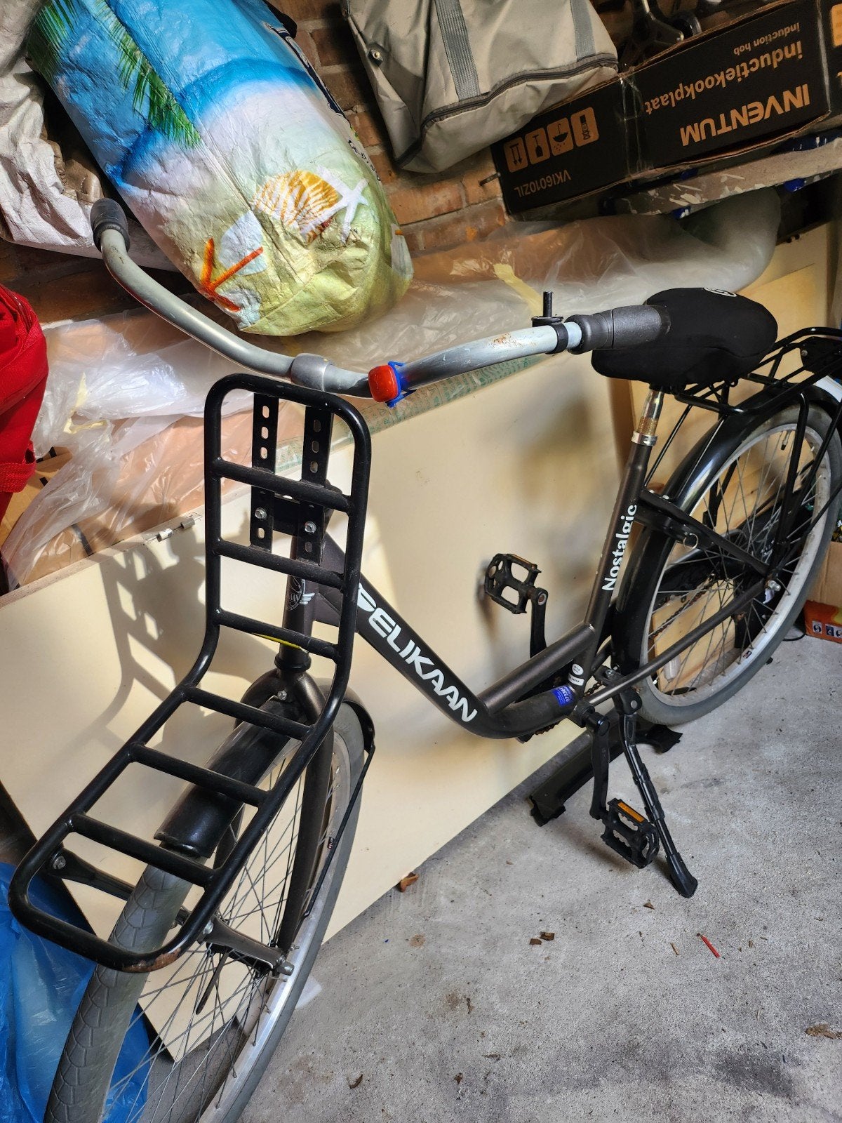 Pelikaan Nostalgie transportfiets met voordrager, Overige merken, Terugtraprem, Versnellingen, Ophalen of Verzenden