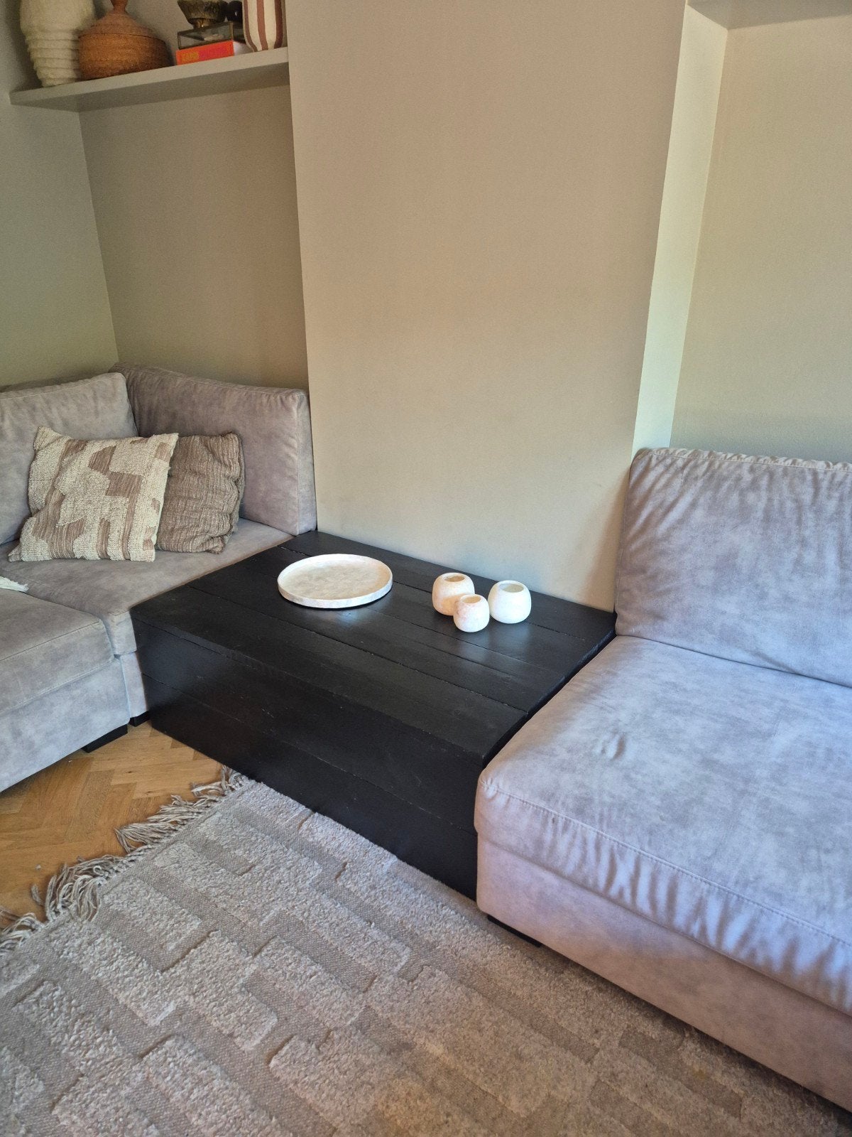 Tussenelement/Salontafel van kwalitatief steigerhout, Ophalen, Gebruikt, 50 tot 100 cm, 100 tot 150 cm