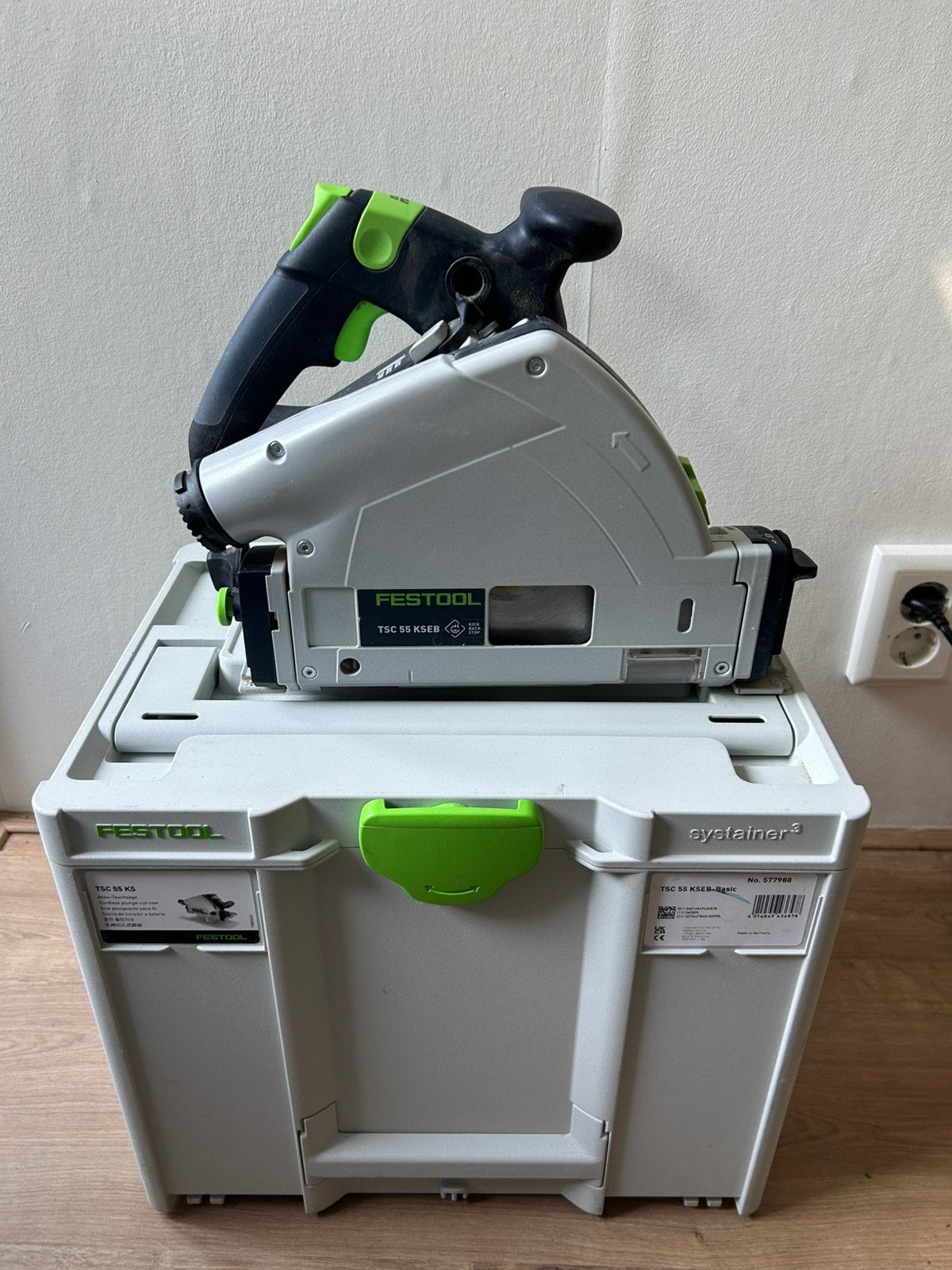 Festool invalzaag TSC 55 KSEB, Invalzaag, Ophalen of Verzenden, Zo goed als nieuw, 30 tot 70 mm