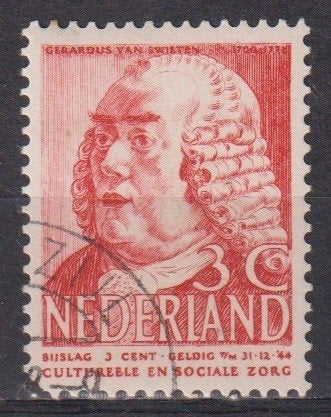 Nederland 1939 nr. 320 Van Swieten Geneeskundige DELFZIJL, Verzenden, Gestempeld, Overige thema's