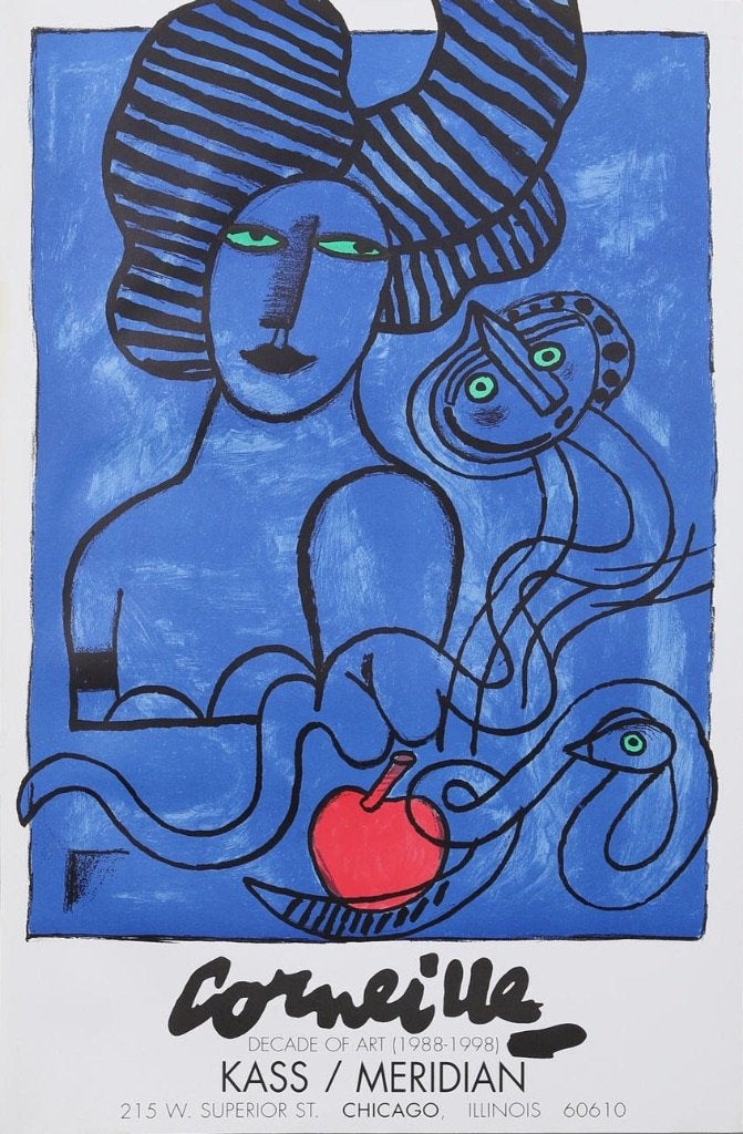 Lithografie van Corneille, Ophalen, Oorspronkelijke maker, Zo goed als nieuw, Schilderij