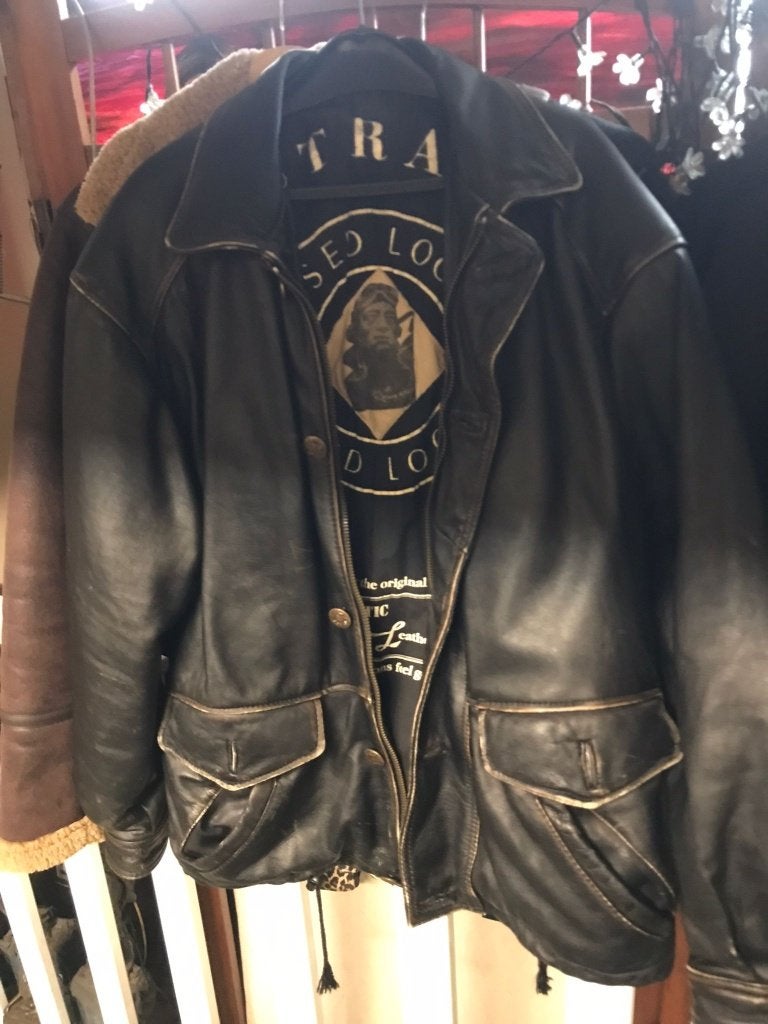 Bomber Flight Jacket OUTRAGE London Used Look 80s Type B-15, Ophalen of Verzenden, Zwart