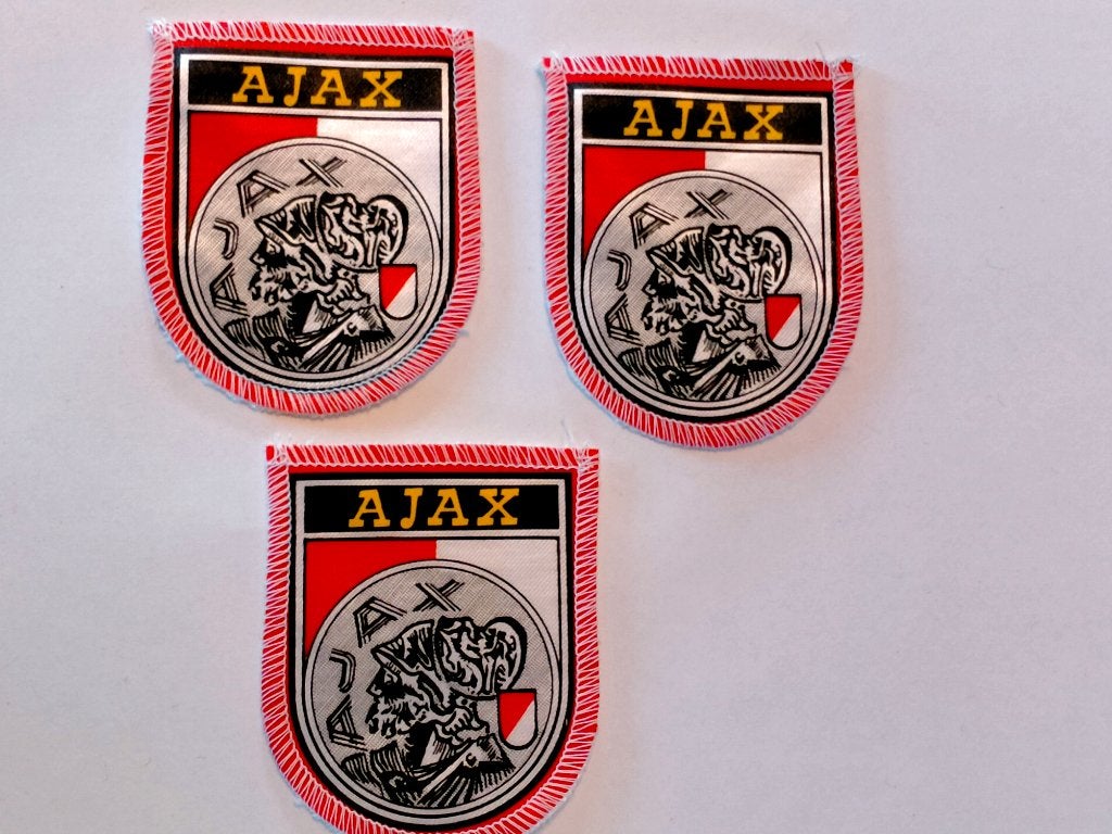 Ajax vintage voetbal logo kleding embleem patch sport, Ophalen of Verzenden, Nieuw, Ajax, Overige typen