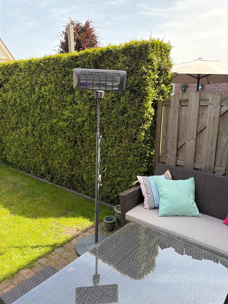 Eurom Q-time 2000S terrasverwarmer - Zo goed als nieuw, Vloer, Zo goed als nieuw, Waterbestendig, Ophalen