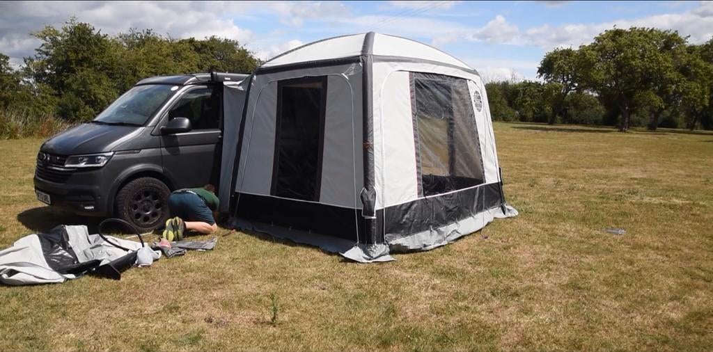 Isabella X-tension Air voortent met tunnel en extra zijwand, Ophalen of Verzenden, Zo goed als nieuw