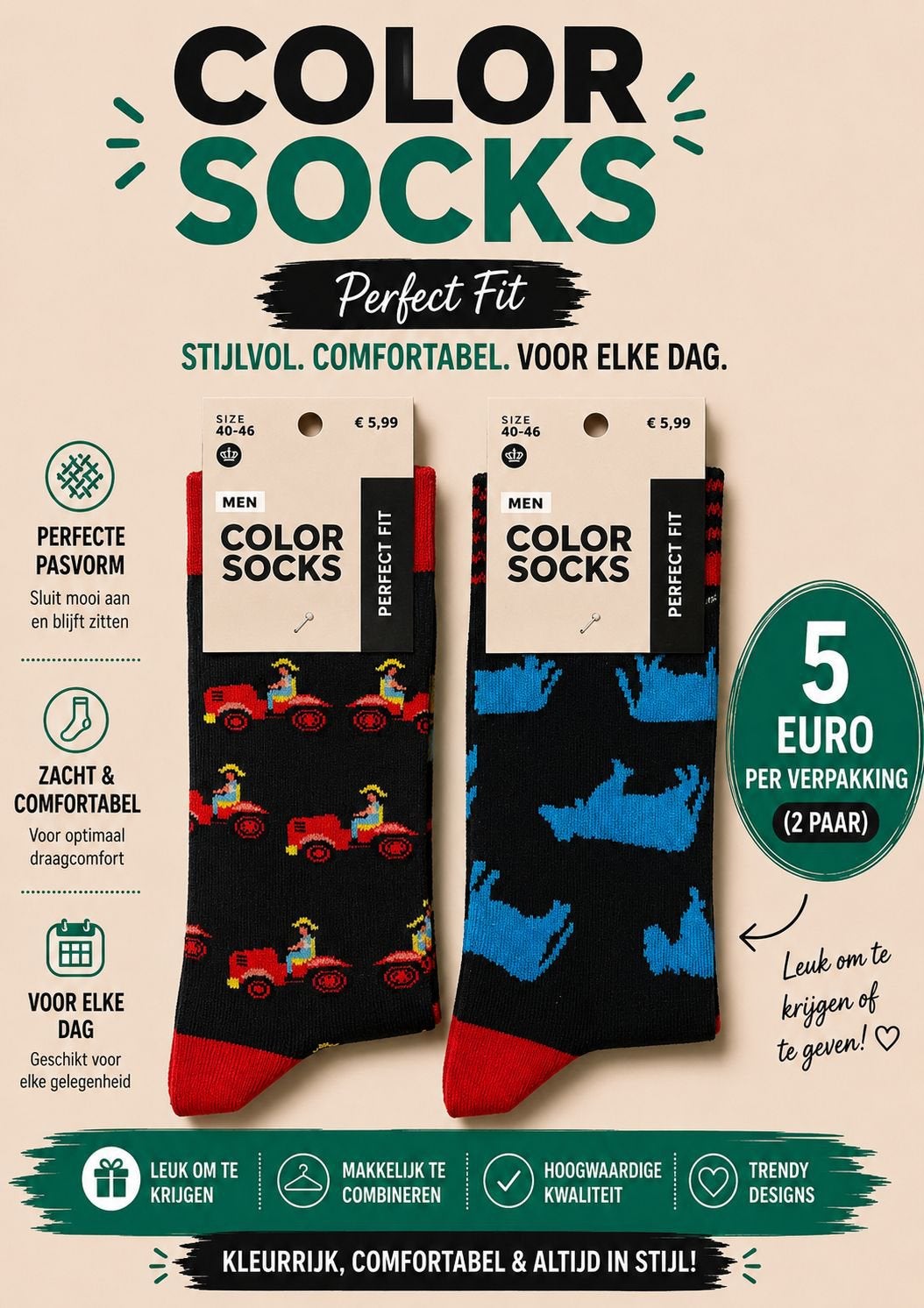 Happy socks, Ophalen of Verzenden, Nieuw, Overige maten, Overige kleuren