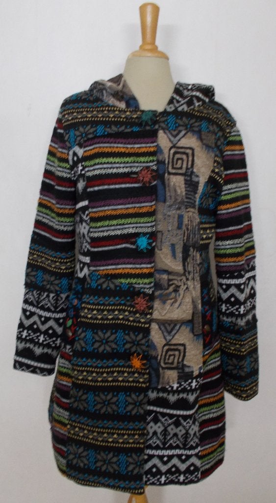 Apart Ibiza/hippie look vest/jas met capuchon! M, Verzenden, Zo goed als nieuw, Maat 38/40 (M), Meerkleurig