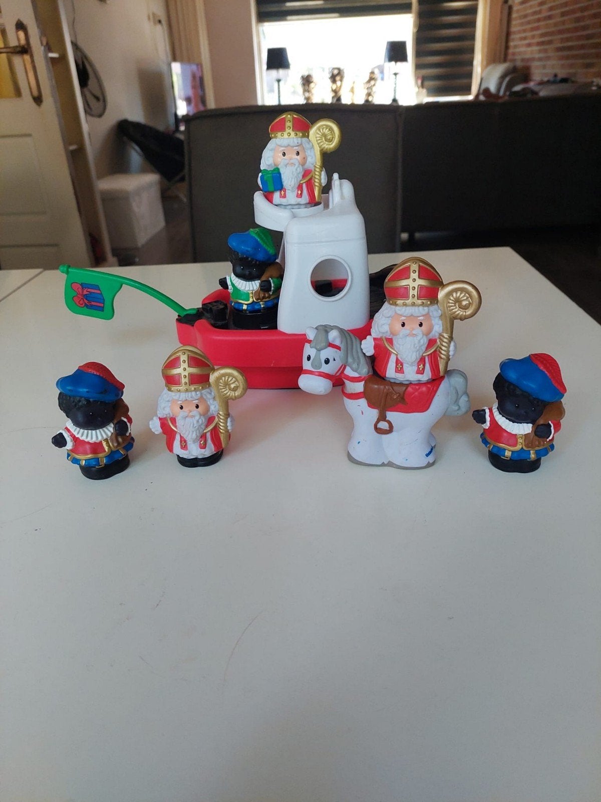 Vintage Fisher Price Little People stoomboot set, Ophalen of Verzenden, Zo goed als nieuw