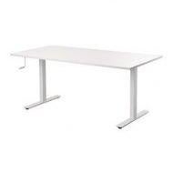Zit/sta bureau IKEA Skarsta 80x160cm, Huis en Inrichting, Bureaus, Ophalen, In hoogte verstelbaar, Zo goed als nieuw