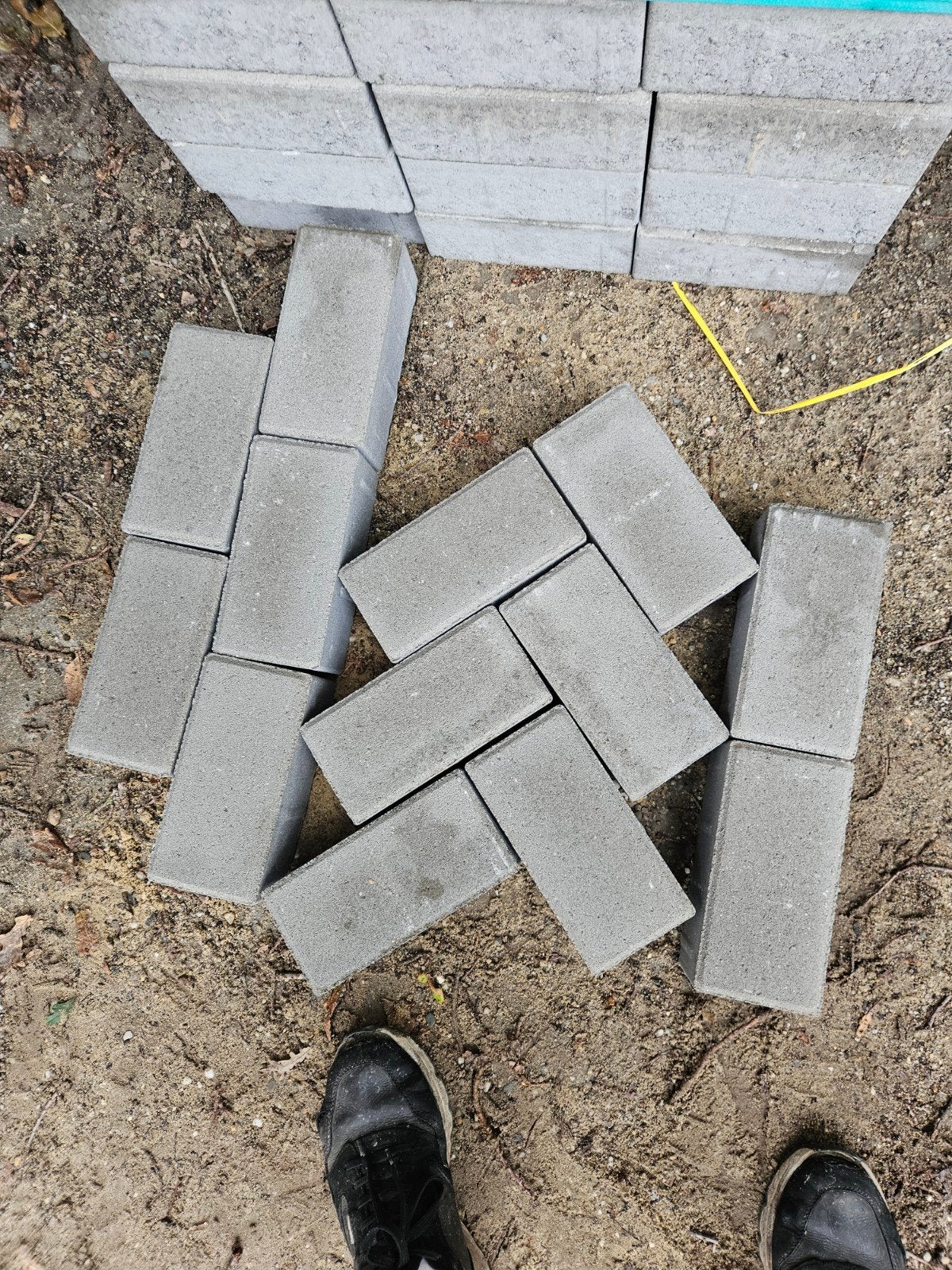 betonklinker 8cm grijs, Ophalen, 60 cm of meer, 10 m² of meer, Vloertegels