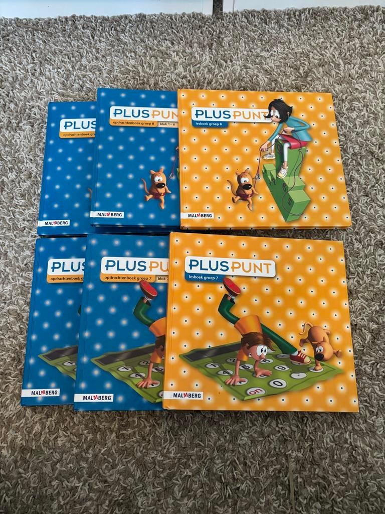 Pluspunt rekenboeken groep 7 en 8 (Malmberg), Ophalen, Zo goed als nieuw
