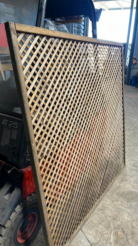 Trellisscherm 180x180 Grenen, Ophalen, Zo goed als nieuw, Hout, 150 tot 200 cm