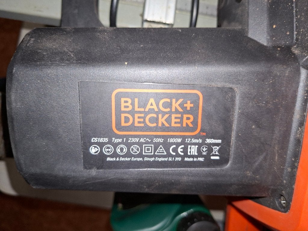 Black&Decker CS1835 Kettingzaag 1800W 360mm, Tuin en Terras, Ophalen, Gebruikt, Overige soorten, Black & Decker