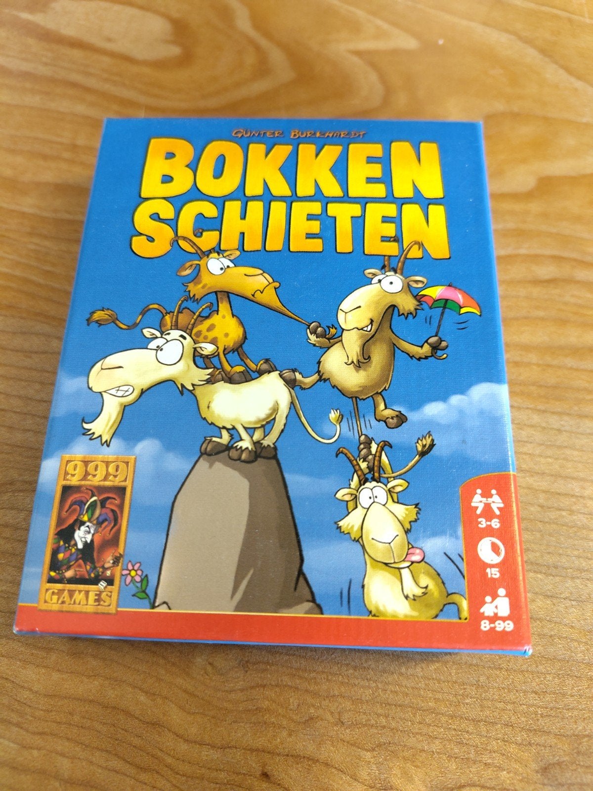 kaartspel Bokkenschieten, zgan, Hobby en Vrije tijd, Drie of vier spelers, Ophalen of Verzenden, Zo goed als nieuw, 999 Games