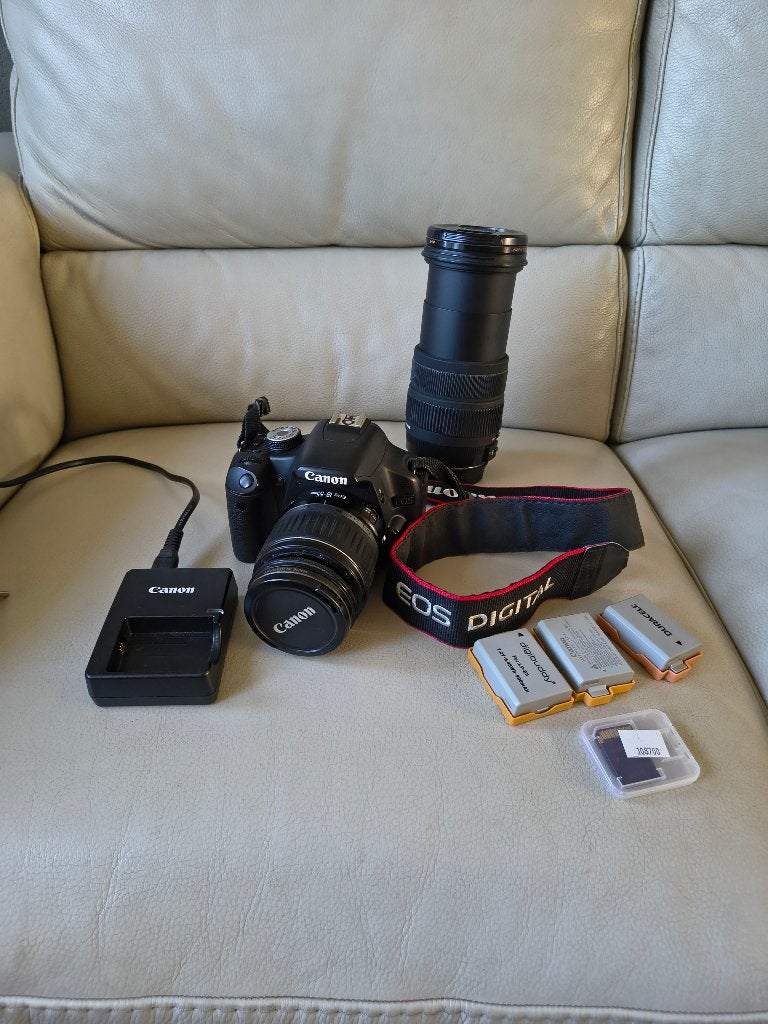 Canon EOS 500D + 18-55 + Sigma 18-200 OS, 13.700 opnames, Ophalen, Gebruikt, Spiegelreflex, Canon