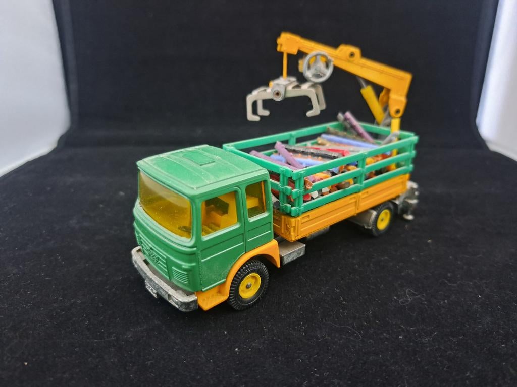 Siku V-Serie Metall V 349 LKW met kraan 1973, Hobby en Vrije tijd, Modelbouw | Auto's en Voertuigen, Gebruikt, Truck, 1:50 of kleiner