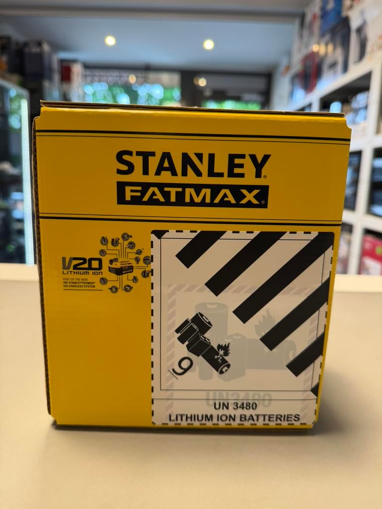 Stanley SFMCB206-XJ V20 batt  18 Volt 6,0 Ah Li-ion, Ophalen of Verzenden, Zo goed als nieuw, Nvt, Nvt