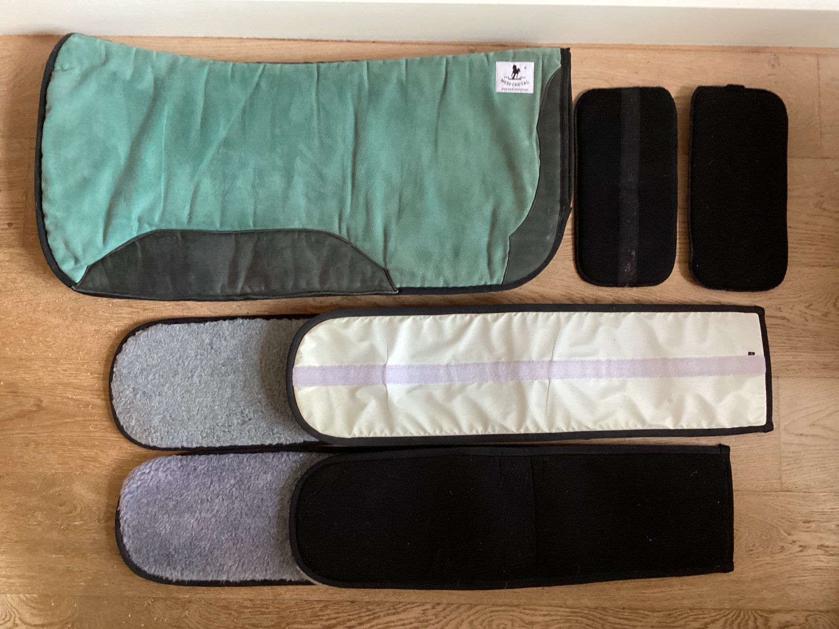 Medi-cheval westernpad western pad met inlages groen L, Dieren en Toebehoren, Ophalen, Gebruikt