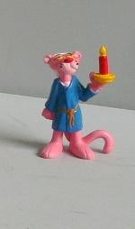 Pink Panther # met ochtendjas en kaars, Verzamelen, Stripfiguren, Ophalen of Verzenden, Beeldje of Figuurtje