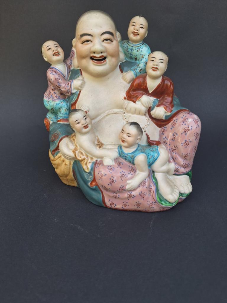 Chineze porseleinen Boeddha (Hotei) lachende, Ophalen of Verzenden