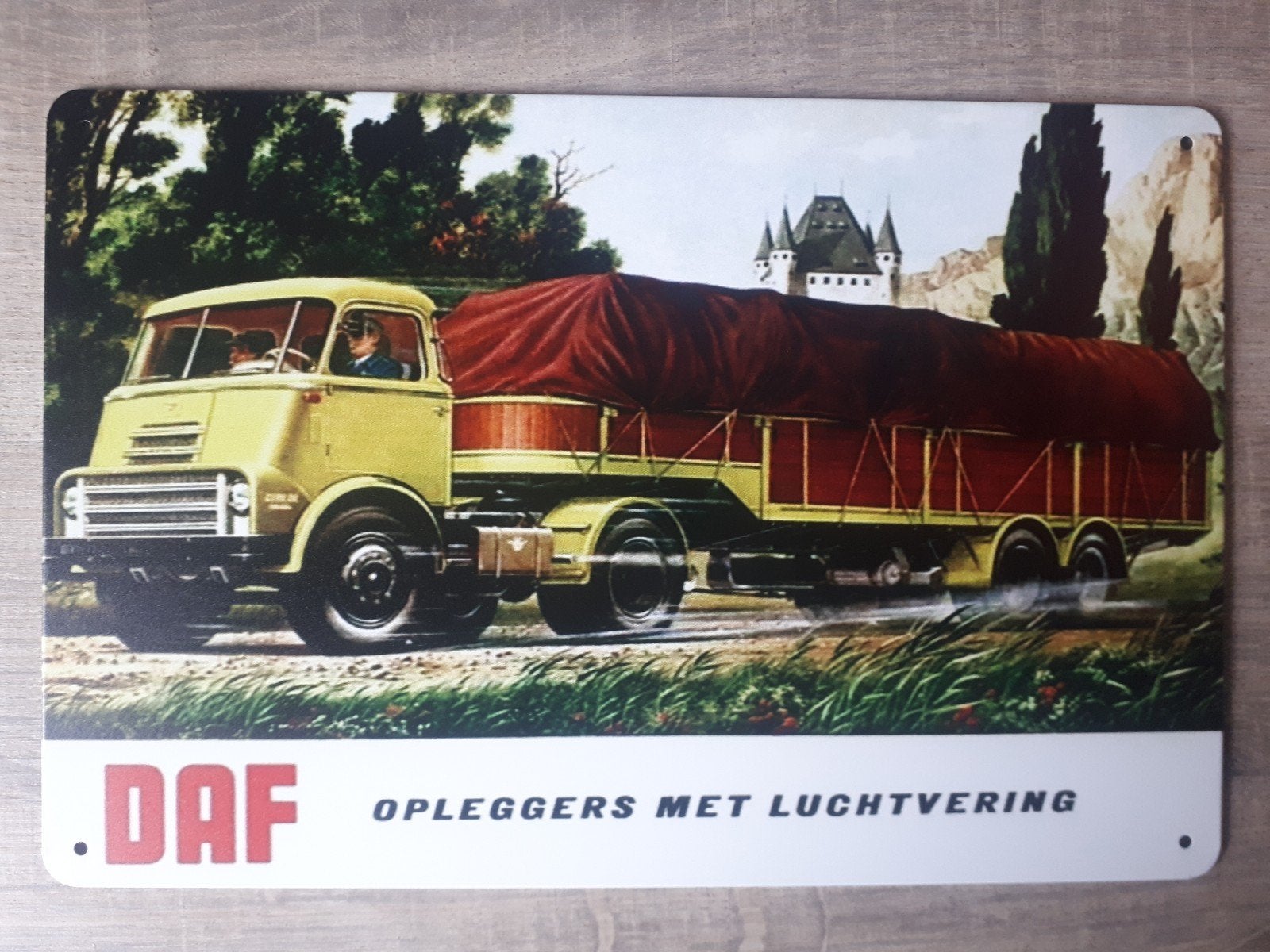Daf 20x30 cm Metalen Reclamebord, Verzamelen, Verzenden, Nieuw, Reclamebord