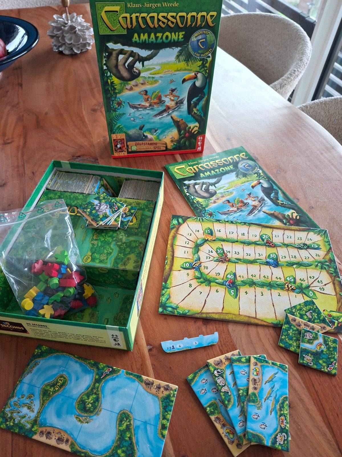 Carcassonne Amazone bordspel, Vijf spelers of meer, Ophalen of Verzenden, Zo goed als nieuw, 999 Games