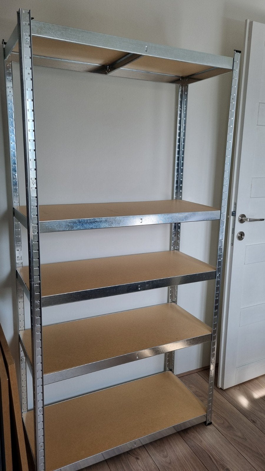 Stevige metalen opbergrek met 5 planken, Huis en Inrichting, Ophalen, Zo goed als nieuw
