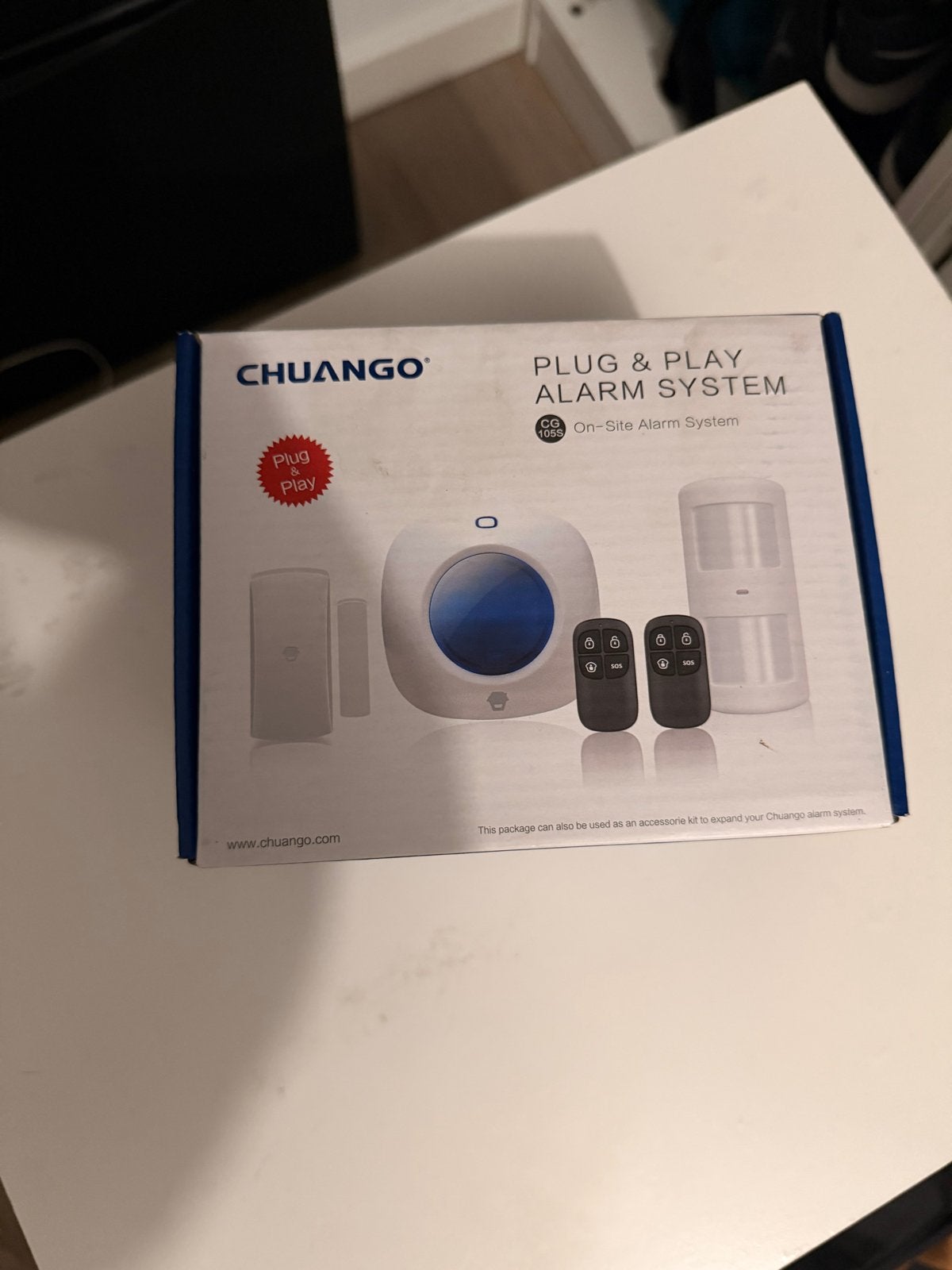 CHUANGO CG-105S Plug & Play Alarm Systeem, Beweging, Nieuw, Ophalen of Verzenden, Compleet systeem