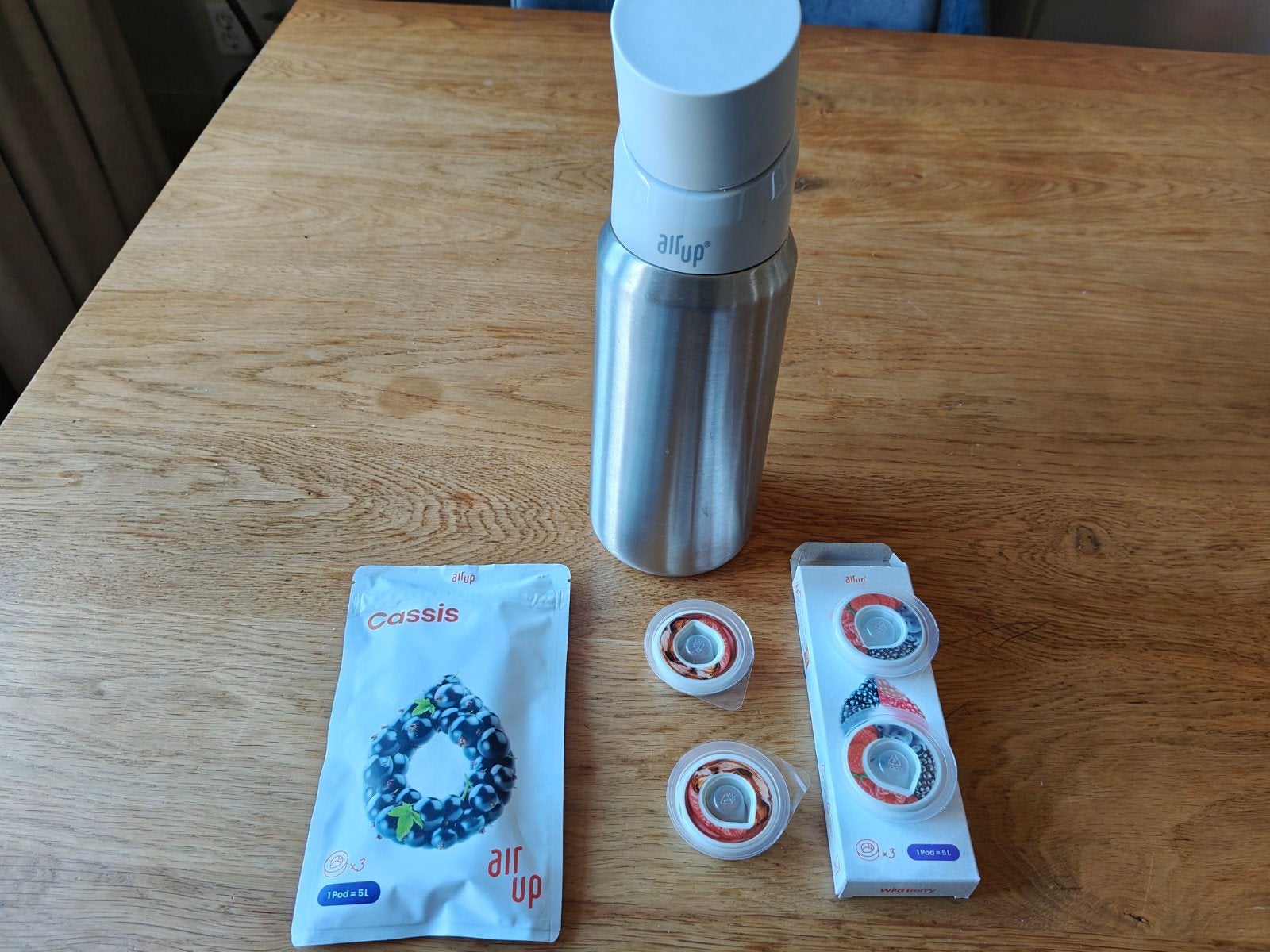 Air up drinkfles met 7 pods - Zo goed als nieuw, Ophalen of Verzenden, Zo goed als nieuw