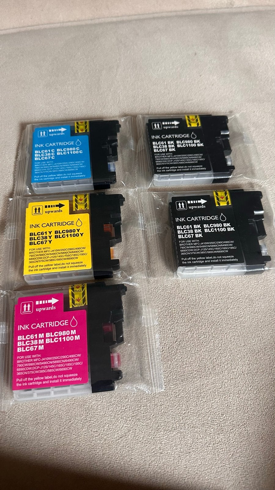 Inktcartridges voor Brother printers - BLC61, BLC980, BLC38, Ophalen of Verzenden, Nieuw, Cartridge