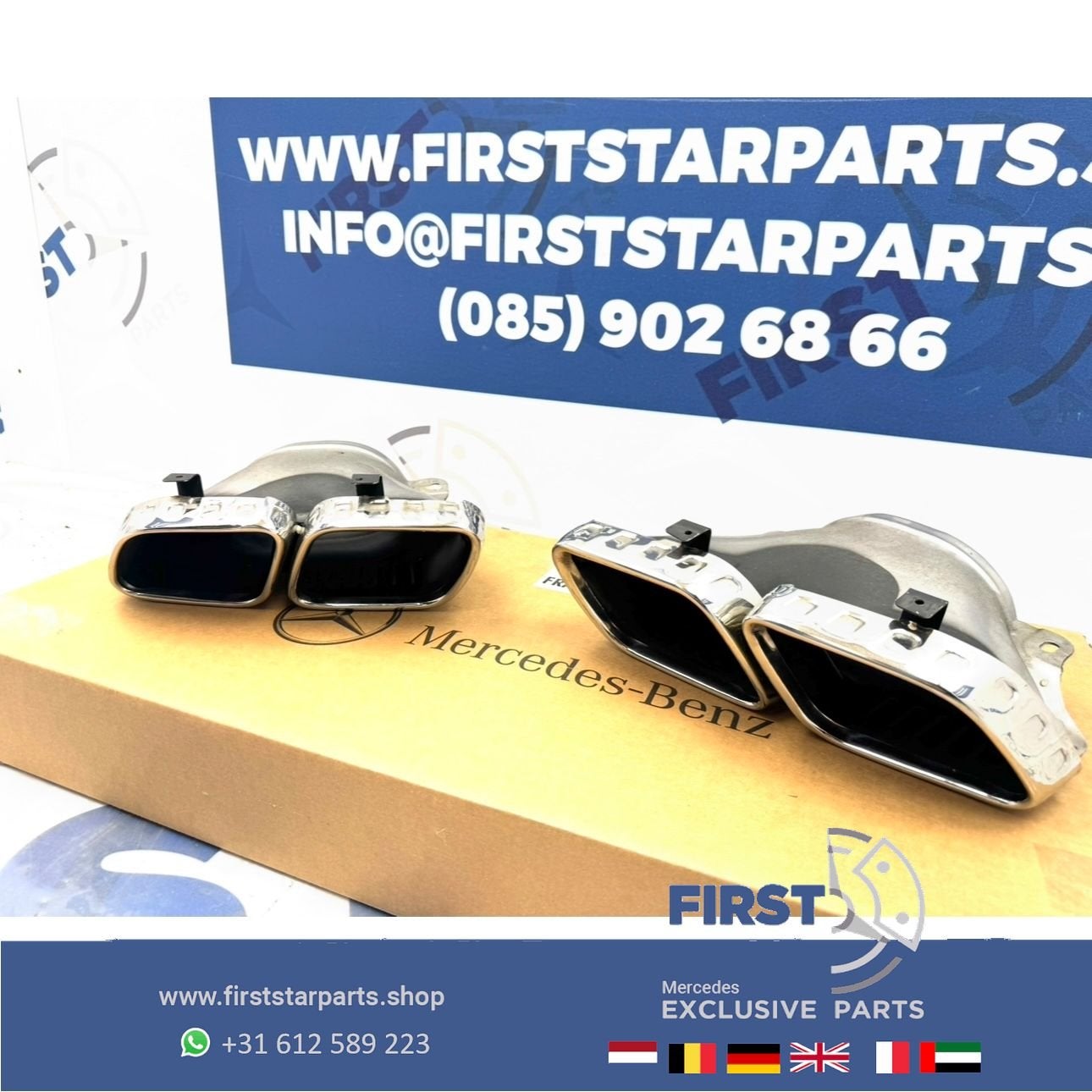W167 C167 V167 FACELIFT AMG UITLAAT SIERSTUKKEN voor Mercede, Gebruikt, -, Ophalen of Verzenden, -