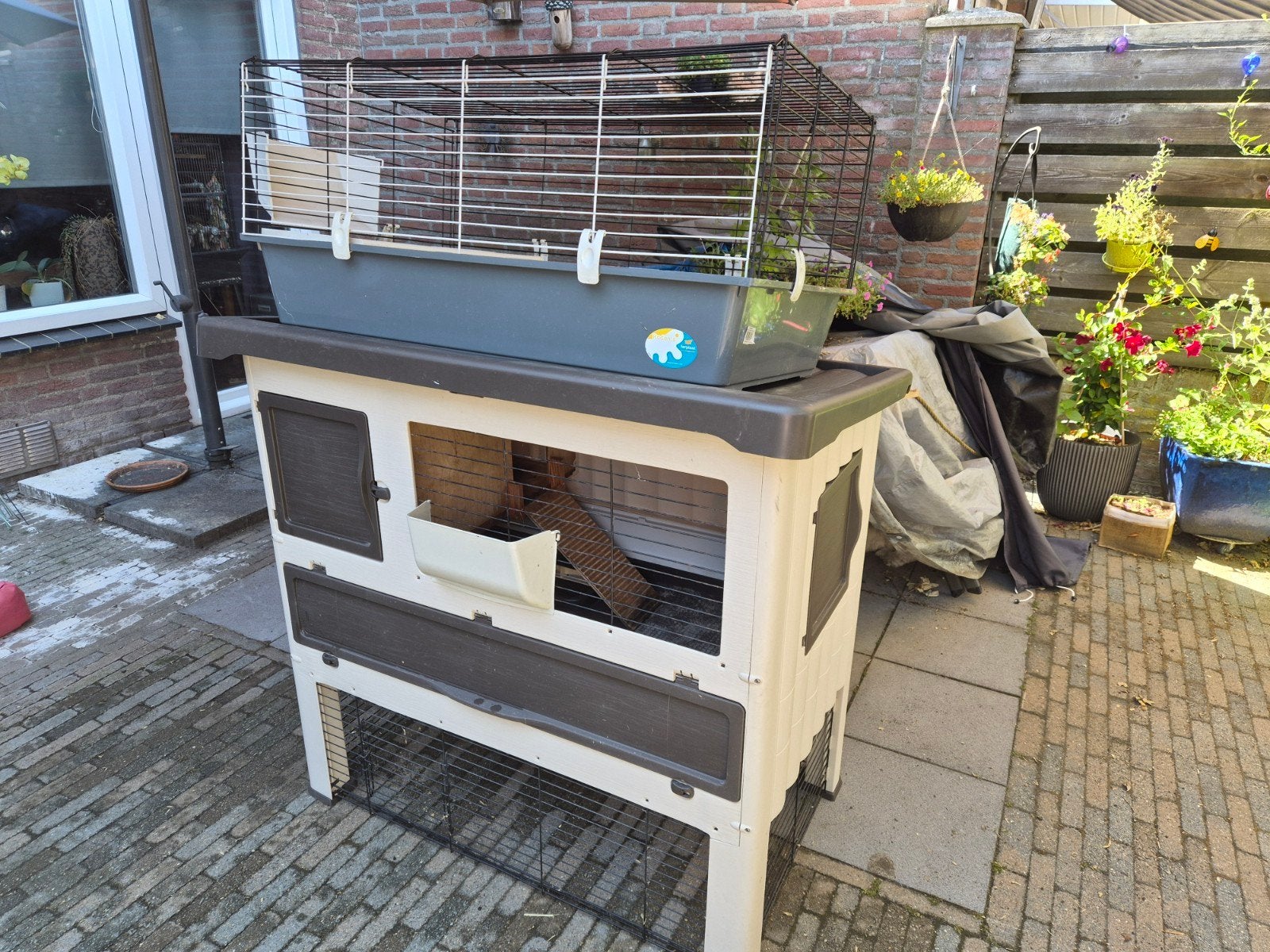 Ferplast konijnenhok voor buiten, Ferplast hok voor binnen., Dieren en Toebehoren, Ophalen, 90 cm of meer, Konijn, Hok